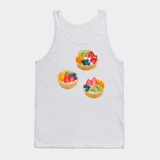 Fruit Tarts Watercolour Painting Tank Top